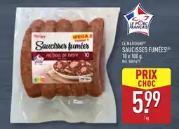 ALDI Saucisses fumées offre