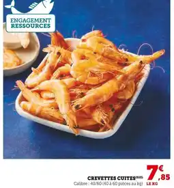 Hyper U Crevettes Cuites offre