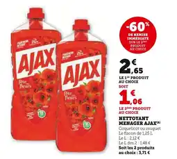 Hyper U Ajax Nettoyant ménager offre