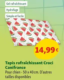 Maxi Zoo Croci Canifrance Tapis rafraîchissant offre