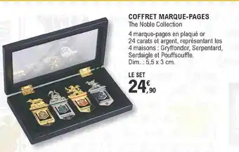 E.Leclerc Coffret Marque-pages - The Noble Collection offre