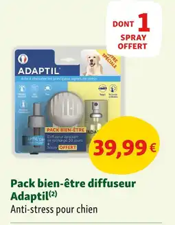 Maxi Zoo Adaptil Pack bien-être diffuseur offre
