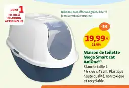 Maxi Zoo AniOne Maison de toilette mega smart cat offre