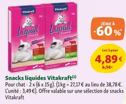 Maxi Zoo Vitakraft Snacks liquides offre