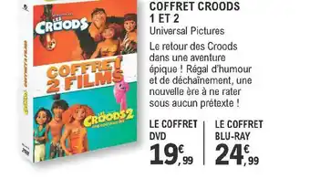 E.Leclerc Coffret Croods 1 Et 2 offre