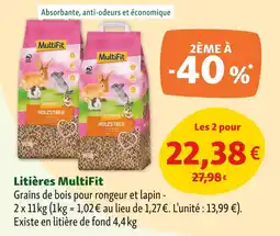 Maxi Zoo MultiFit Litières offre