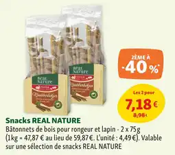 Maxi Zoo REAL NATURE Snacks offre