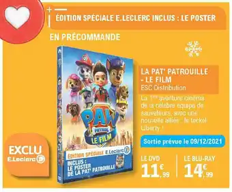 E.Leclerc La Pat' Patrouille - Le Film offre