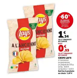 Super U LAY'S Chips offre