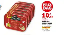 Super U CONNETABLE Sardines offre