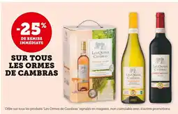 LES ORMES DE CAMBRAS -25% DE REMISE IMMÉDIATE SUR TOUS LES ORMES DE CAMBRAS