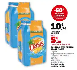 Super U Oasis Boisson aux fruits plate offre