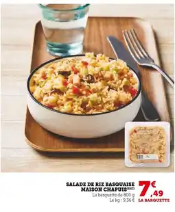 Super U MAISON CHAPUIS Salade de riz basquaise offre