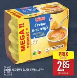 ALDI MILSANI Crème aux œufs saveur vanille offre