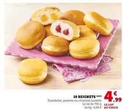 Super U 10 beignets offre