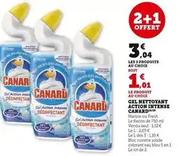 Super U CANARD Gel Nettoyant Action Intense Désinfectant offre