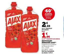 Super U Ajax Nettoyant ménager offre
