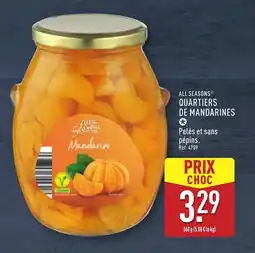 ALDI ALL SEASONS Quartiers de mandarines offre
