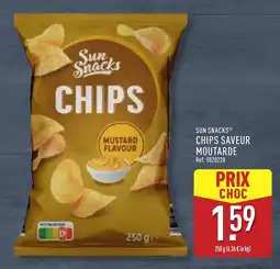 ALDI Sun snacks chips saveur moutarde offre