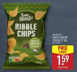 ALDI Sun snacks chips saveur poivre et sel offre