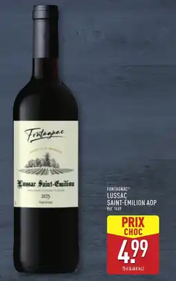 ALDI FONTAGNAC Lussac saint-émilion aop offre