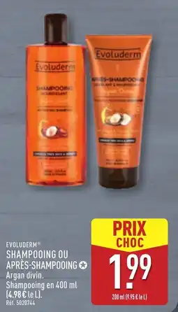 ALDI Evoluderm shampooing ou après-shampooing offre