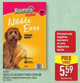 ALDI Roméo oreilles de bœuf pour chien offre