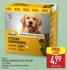 ALDI Roméo sticks dentaires pour chien offre
