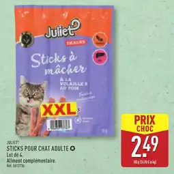 ALDI Juliet sticks pour chat adulte offre