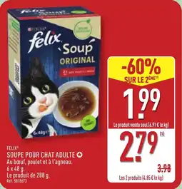 ALDI Felix soupe pour chat adulte offre