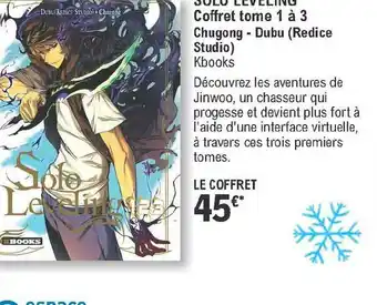 E.Leclerc Solo Leveling Coffret Tome 1 à 3 - Chugong - Dubu offre