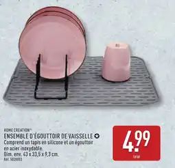 ALDI Ensemble d'égouttoir de vaisselle offre