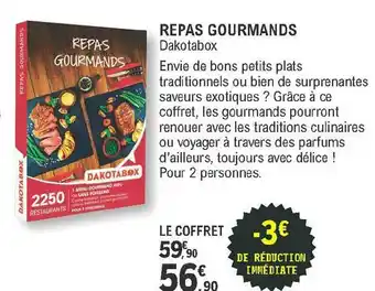 E.Leclerc Repas Gourmands Dakotabox offre