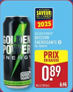 ALDI GOLDENEN BAISSE Boisson pomver offre
