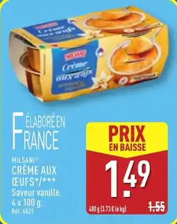 ALDI Crème aux œufs offre