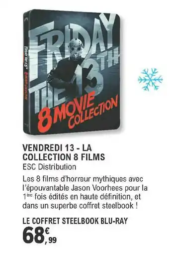 E.Leclerc Vendredi 13 - La Collection 8 Films offre