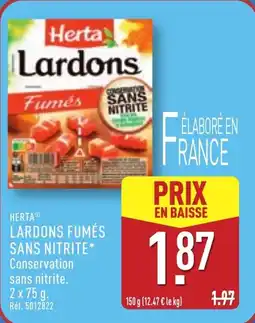 ALDI Lardons fumés sans nitrite offre