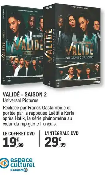 E.Leclerc Validé Saison 2 offre