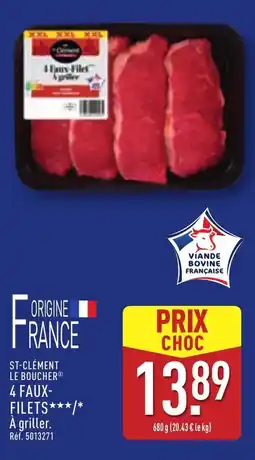 ALDI 4 faux filets offre
