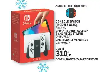 E.Leclerc Console Switch Nintendo offre