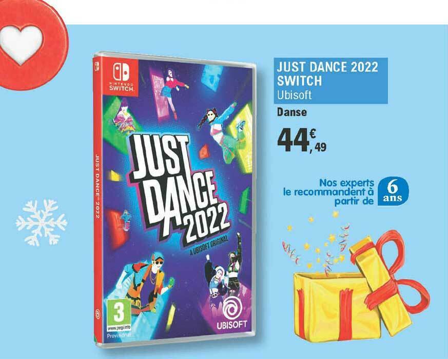 Promo Just Dance 2022 Switch Ubisoft chez E.Leclerc