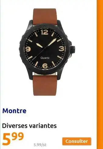 Action Montre offre