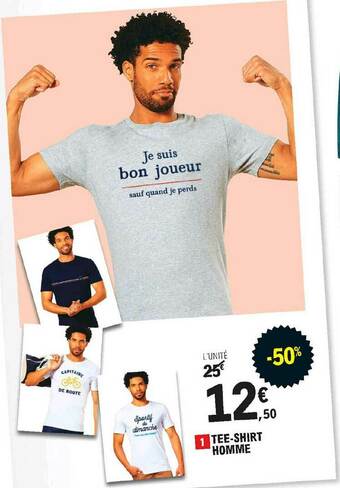 E.Leclerc Sport Tee-shirt Homme offre
