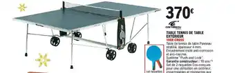 E.Leclerc Sport Table Tennis De Table Extérieur 100x Cross offre