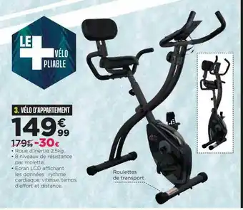Go Sport Vélo D'appartement offre