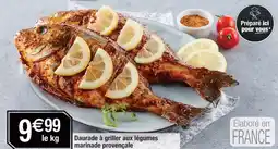 Daurade à griller aux légumes marinade provençale