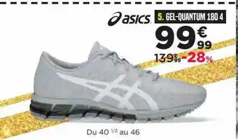 Promo Gel quantum 180 4 Asics chez Go Sport