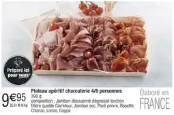 Cora x Carrefour Plateau apéritif charcuterie 4/6 personnes offre