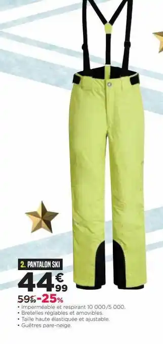 Go Sport Pantalon Ski offre