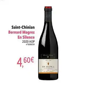 Lidl Saint-chinian Bernard Magrez En Silence 2020 Aop offre